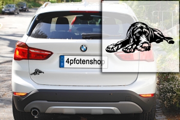 Preview: Autoaufkleber "Deutsch Drahthaar" Kontur
