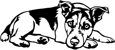 Aufkleber jack russell terrier