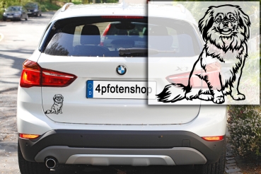 Preview: Autoaufkleber "Tibet Spaniel" Kontur