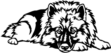 Aufkleber Wolfsspitz