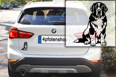 Preview: Autoaufkleber "Landseer" Kontur