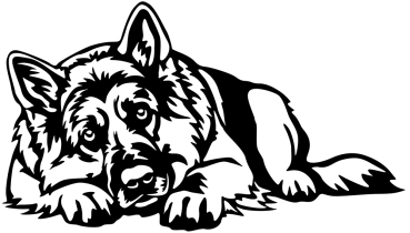 Aufkleber Deutscher Schäferhund