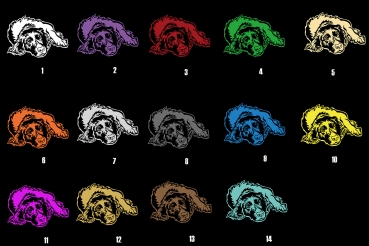 Autoaufkleber "Münsterländer" Kontur