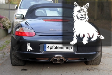 Autoaufkleber "Cairn Terrier" Kontur