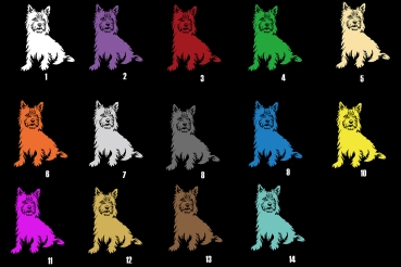 Autoaufkleber "Cairn Terrier" Kontur