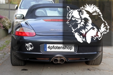 Autoaufkleber "Wolfsspitz" Kontur