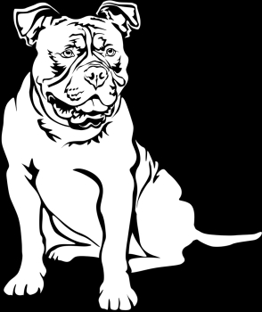 Autoaufkleber "Old English Bulldog" Kontur