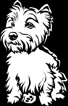 Aufkleber West Highland Terrier