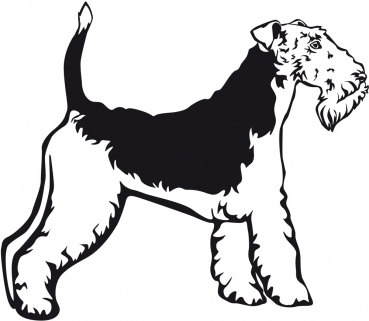 Autoaufkleber "Foxterrier (Drahthaar)" Kontur