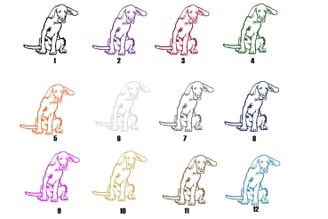 Autoaufkleber "Weimaraner" Kontur
