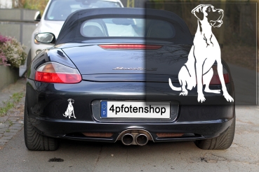 Autoaufkleber "Deutsche Dogge" Kontur