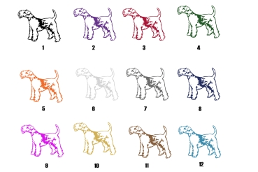 Autoaufkleber "Lakeland Terrier" Kontur