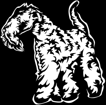 Aufkleber Kerry Blue Terrier