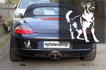 Autoaufkleber "Deutscher Schäferhund" Kontur