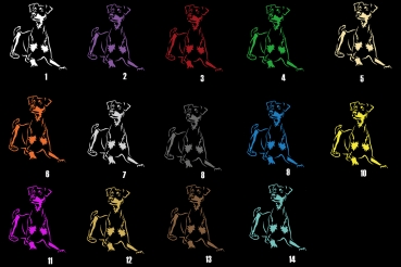 Autoaufkleber "Deutscher Pinscher" Kontur