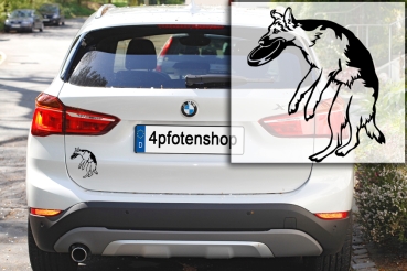 Autoaufkleber "Deutscher Schäferhund" Kontur