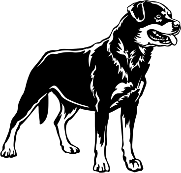 Aufkleber Rottweiler