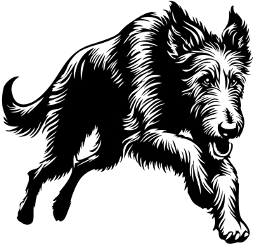 Autoaufkleber "Irish Wolfhound" Kontur