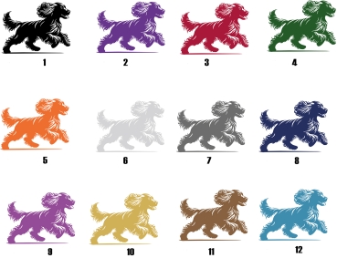 Autoaufkleber "Englischer Cocker Spaniel" Kontur