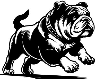 Autoaufkleber "Englische Bulldogge" Kontur