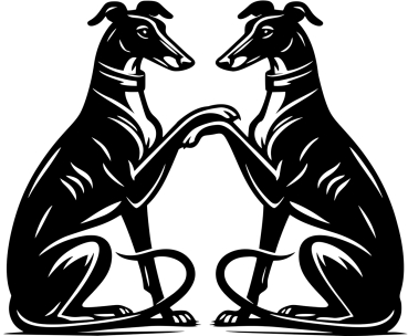 Autoaufkleber "Galgos" Kontur