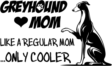 Aufkleber Greyhound "Greyhound Mom"