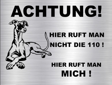 Hundeschild Galgo