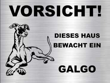 Hundeschild Galgo