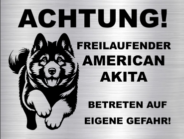 Hundeschild American Akita