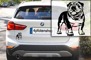 Autoaufkleber "Englische Bulldogge" Kontur