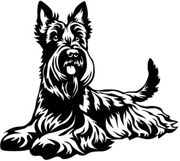 Autoaufkleber "Scottish Terrier" Kontur