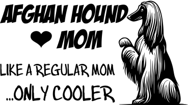 Aufkleber Afghane "Afghan Hound Mom"