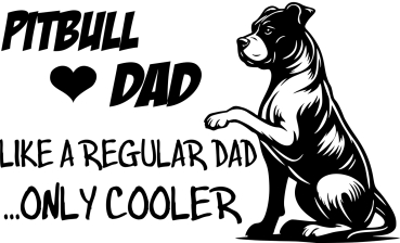 Aufkleber American Staffordshire Terrier "Pitbull Dad"