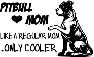 Aufkleber American Staffordshire Terrier "Pitbull Mom"