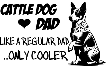 Aufkleber Australian Cattle Dog "Cattle Dog Dad"