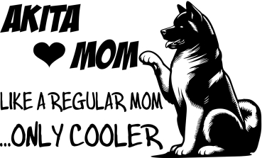 Aufkleber Akita "Akita Mom"