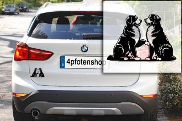 Autoaufkleber "Berner Sennenhunde" Kontur