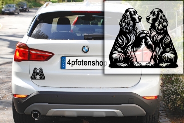 Autoaufkleber "Englische Cocker Spaniel" Kontur