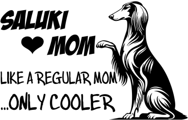 Aufkleber Saluki "Saluki Mom"