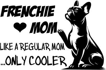 Aufkleber Französische Bulldogge "Frenchie Mom"