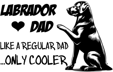 Aufkleber Labrador "Labrador Dad"