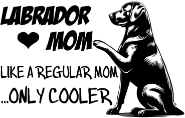 Aufkleber Labrador "Labrador Mom"