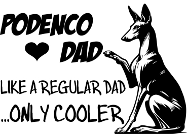 Aufkleber Podenco "Podenco Dad"