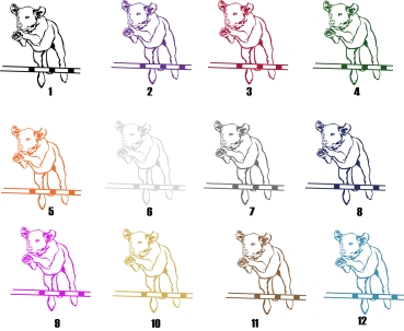 Autoaufkleber Labrador Agility-Hürde * für helle Hintergründe
