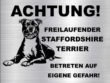 Hundeschild American Staffordshire Terrier