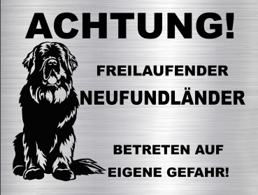 Hundeschild Neufundländer