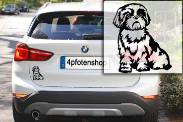 Autoaufkleber "Shih-Tzu" Kontur