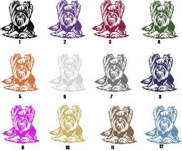 Autoaufkleber "Yorkshire Terrier" Kontur
