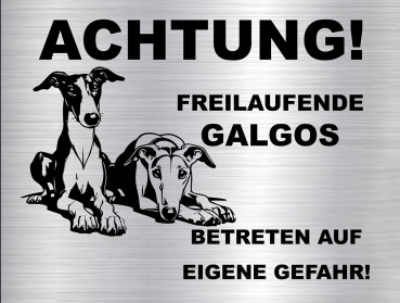 Hundeschild Galgo