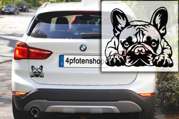 Autoaufkleber "Französische Bulldogge" Kontur